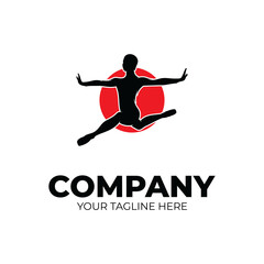 Fitness gymnastic logo design inspiration