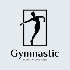 Fitness gymnastic logo design inspiration
