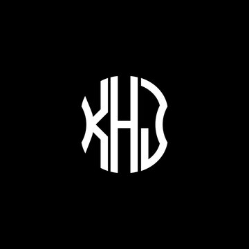 KHJ letter logo creative design with vector graphic