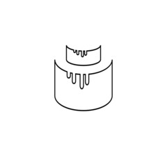 cake icon logo design illustration image