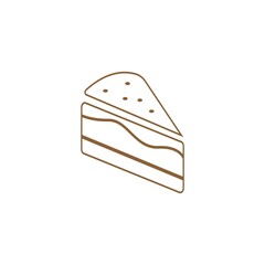 cake icon logo design illustration image