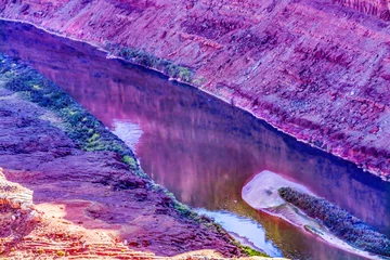 Crédence de cuisine en verre imprimé Violet Green River Grand View Point Canyonlands National Park Moab Utah