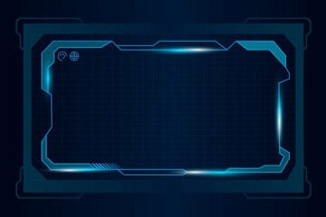 abstract blue sci fi and light background