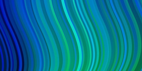 Light Blue, Green vector template with wry lines.