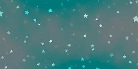 Light Green vector texture with beautiful stars.