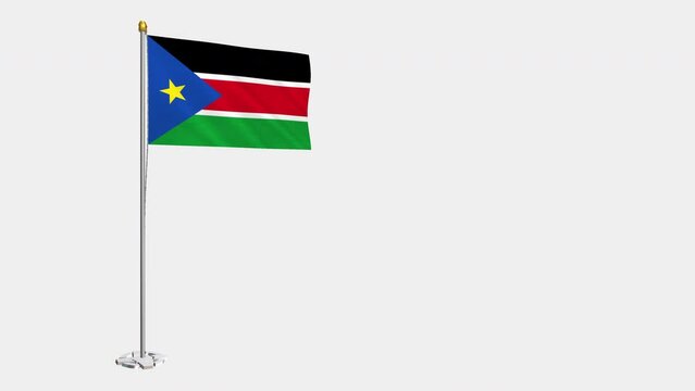A_loop_video_of_the_entire_South_Sudan_flag_swaying_in_the_wind.