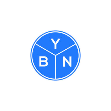 YBN letter logo design on white background. YBN  creative circle letter logo concept. YBN letter design.
