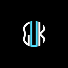 LUK letter logo creative design with vector graphic - obrazy, fototapety, plakaty