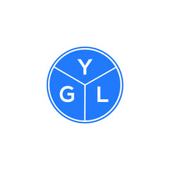 YGL letter logo design on white background. YGL  creative circle letter logo concept. YGL letter design.