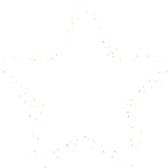 Fototapeta premium Gold Glitter Stars. Luxury Shiny Confetti.
