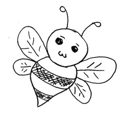 bee cartoon page