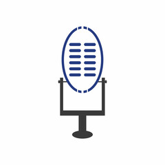  Microphone symbol design icon vector background