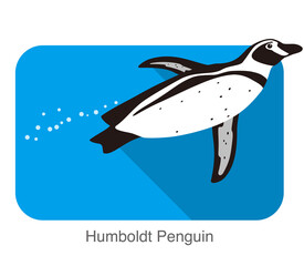 humboldt Penguin, Penguin seed series vector illustration