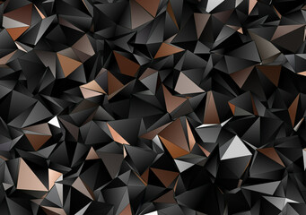 Fototapeta premium 3d Triangles, abstract background. Design wallpaper.