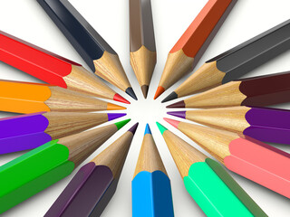 Fototapeta premium Pencils