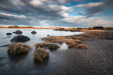 Long-awaited sunset and it went yet the clouds danced at the end