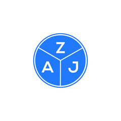Fototapeta na wymiar ZAJ letter logo design on white background. ZAJ creative circle letter logo concept. ZAJ letter design. 