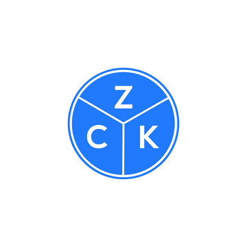 ZCK letter logo design on white background. ZCK  creative circle letter logo concept. ZCK letter design.