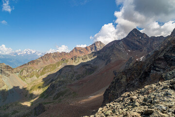 Mountains over the town of Cogne, near Gran Paradiso National Park