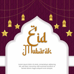 Eid Mubarak Social media post template