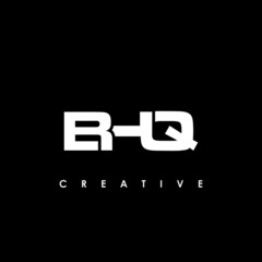 BHQ Letter Initial Logo Design Template Vector Illustration