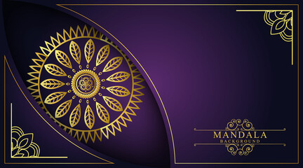 Luxury mandala background with golden arabesque pattern Arabic Islamic east style. Ramadan Style Decorative mandala. Mandala for print, poster, cover, flyer, royal vector