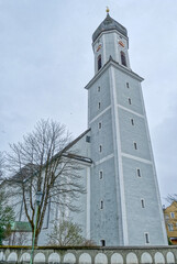 Obraz premium Historische Kirche in Garmisch-Partenkirchen