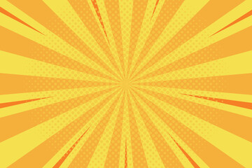 Flat blue comic style background with dotted halftone