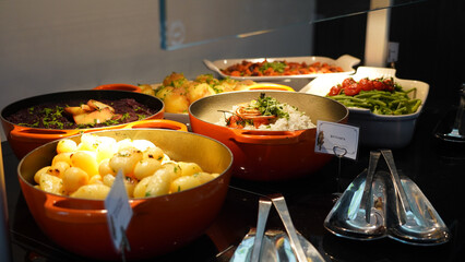 Buffet style food for a lunch event in a Restaurant in Berlin.