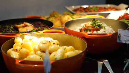 Buffet style food for a lunch event in a Restaurant in Berlin.
