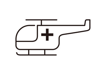 Emergency Helicopter Illustration icon