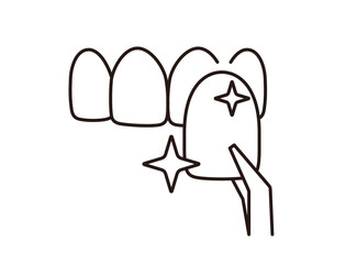 Dental Veneers Icon, Design Concept, porcelain veneer laminate