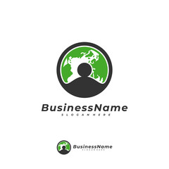 World People logo vector template, Creative World logo design concepts