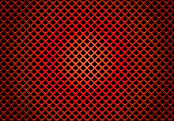 四角い穴が空いた赤いパンチングメタルのベクター素材