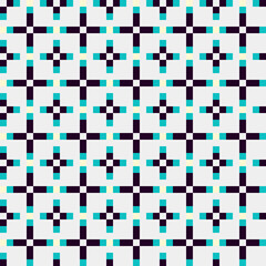 Fototapeta premium Abstract Cross Pattern generative computational art illustration