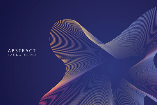 Abstract motion wave gradient line background