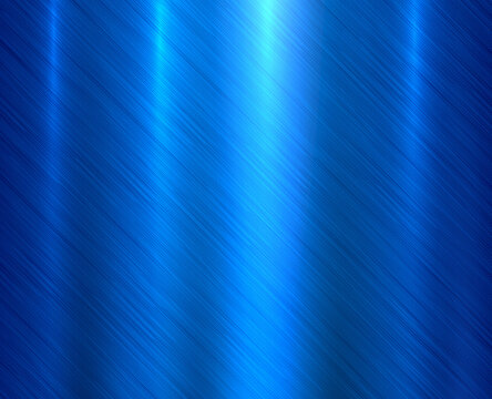Metal blue texture background, brushed metallic texture