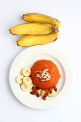 Banana Sooji Halwa,Kesari,Haiwa,Indian sweet,gujati,maharashtrian,south India,traditional sweet