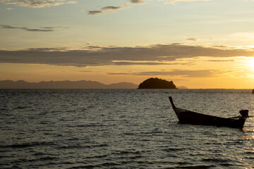  sunrise at Koh Lipe Thailand.at noise out focus