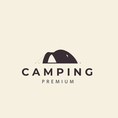 Fototapeta na wymiar camping tent adventure scout logo vector icon symbol illustration design