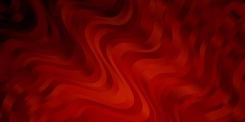 Dark Red, Yellow vector texture with circular arc.