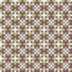 Fototapeta premium Abstract Cross Pattern generative computational art illustration