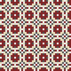 Fototapeta premium Abstract Cross Pattern generative computational art illustration