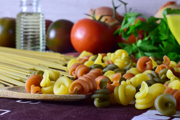 pasta and vegetables