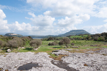 landscape with sky and clouds