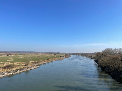 De River IJssel During Winter