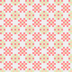 Fototapeta premium Abstract Cross Pattern generative computational art illustration