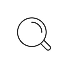 Magnifier thin line icon. Linear symbol. Vector illustration. .