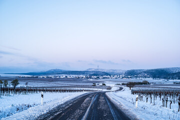 Fototapeta premium road in the winter
