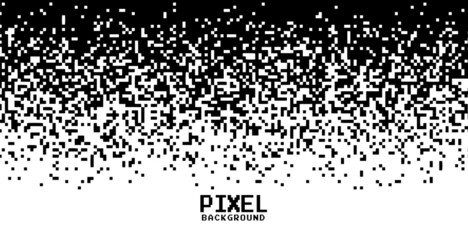 pixel gradient in black and white background